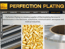 Tablet Screenshot of perfectionplate.com